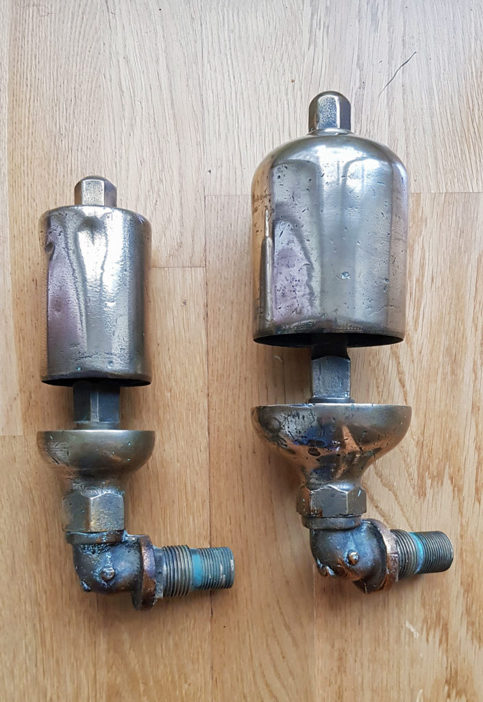 Two GWR brass locomotive whistles donated to the CCT