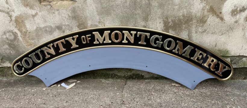 County of Montgomery’s nameplates revealed.